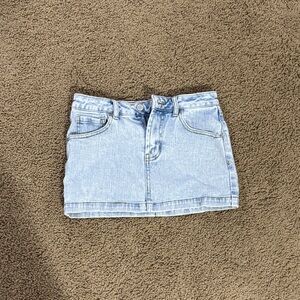 RSQ Light Blue Denim Mini Skirt.